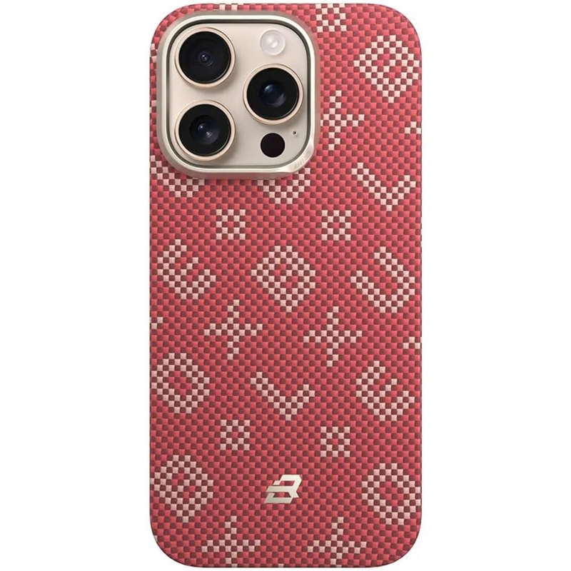 TPU+PC чехол Blueo Gilded Tactile Woven with MagSafe для Apple iPhone 15 Pro Max (6.7")