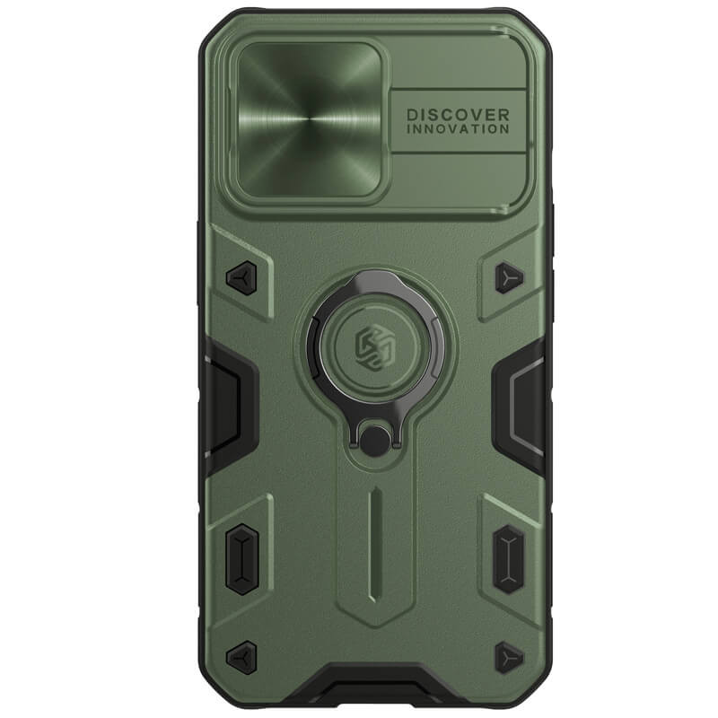 TPU+PC чехол Nillkin CamShield Armor no logo (шторка на камеру) для Apple iPhone 12 Pro / 12