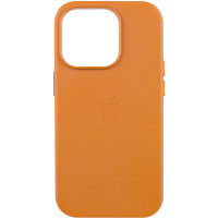 Кожаный чехол Leather Case (AAA) with MagSafe and Animation для Apple iPhone 14 Pro (6.1")