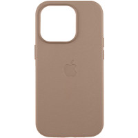 Кожаный чехол Leather Case (AAA) with MagSafe and Animation для Apple iPhone 16 Pro Max (6.9")