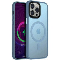 TPU+PC чехол Metal Buttons with MagSafe Colorful для Apple iPhone 14 Pro Max (6.7")