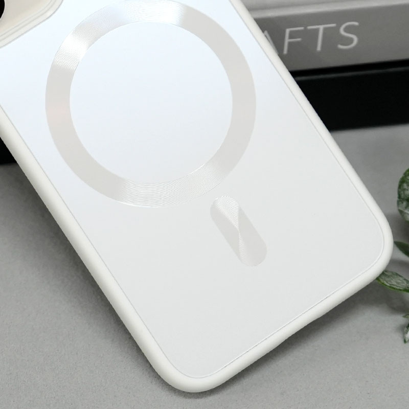 Чехол TPU+Glass Sapphire Midnight with MagSafe для Apple iPhone 15 (6.1")