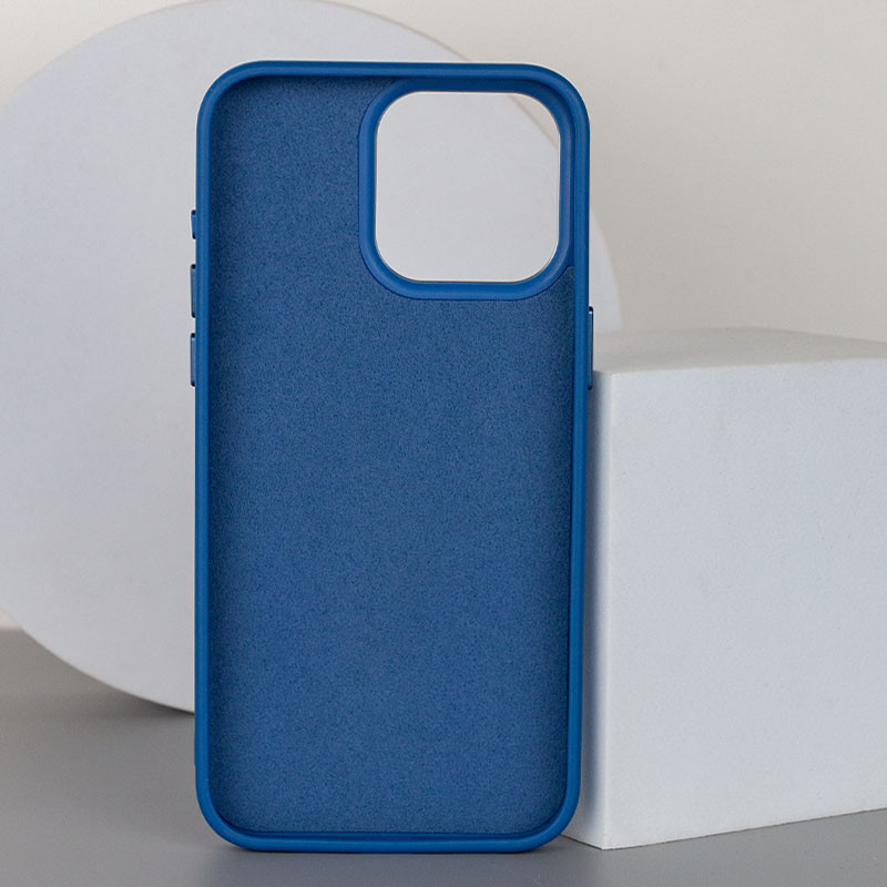 Кожаный чехол Bonbon Leather Metal Style with MagSafe для Apple iPhone 12 Pro / 12 (6.1")
