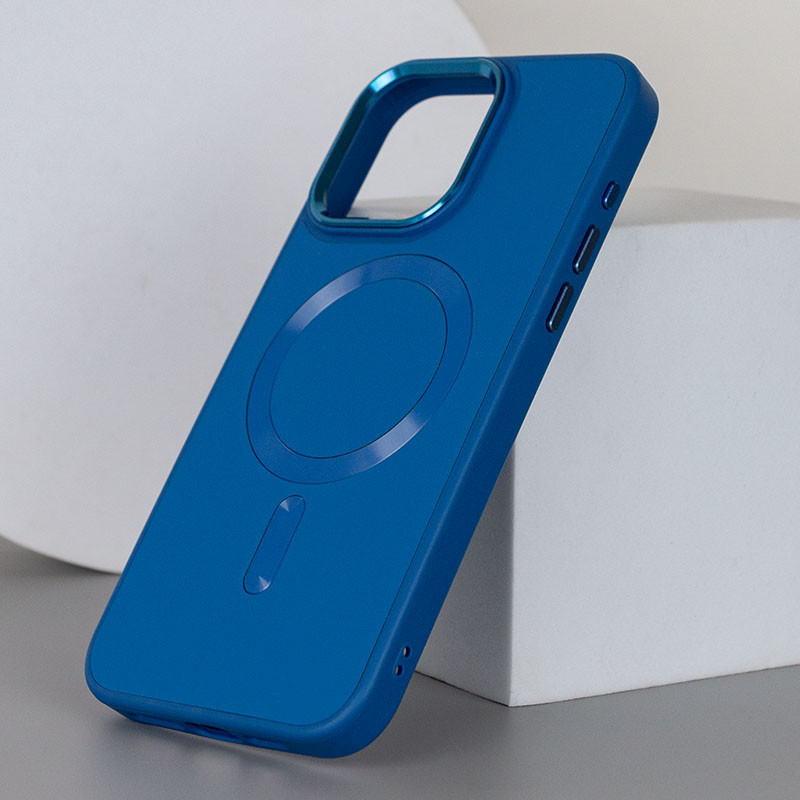 Кожаный чехол Bonbon Leather Metal Style with MagSafe для Apple iPhone 12 Pro / 12 (6.1")