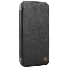 Кожаный чехол-книжка Nillkin Qin Prop для Apple iPhone 16 (6.1")