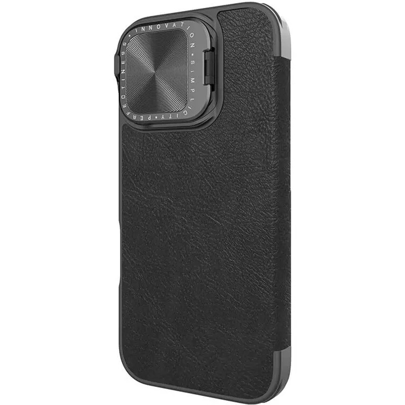 Кожаный чехол-книжка Nillkin Qin Prop для Apple iPhone 16 (6.1")