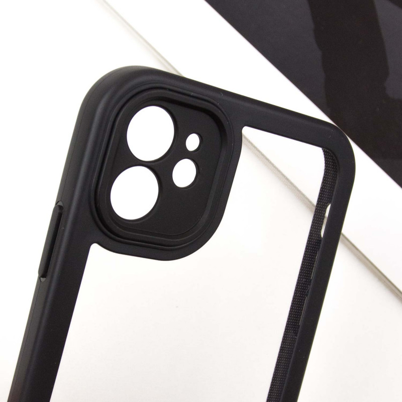 TPU чехол Transparent + Colour 1,5mm для Apple iPhone 12 (6.1")