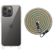 Чехол TPU Transparent with Straps для Apple iPhone 14 Pro Max (6.7")