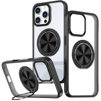 TPU+PC чехол Metal Ring with MagSafe для Apple iPhone 16 Pro (6.3")