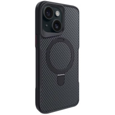 TPU+PC чехол Metal Buttons with MagSafe Carbon Ring для Apple iPhone 14 / 13 (6.1")