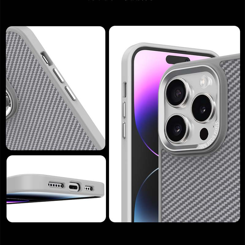 Чехол TPU+PC Carbon Mirage with MagSafe для Apple iPhone 16 Pro Max (6.9")