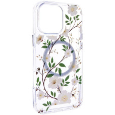 TPU+PC чехол Clear Garden with MagSafe для Apple iPhone 16 Pro Max (6.9")
