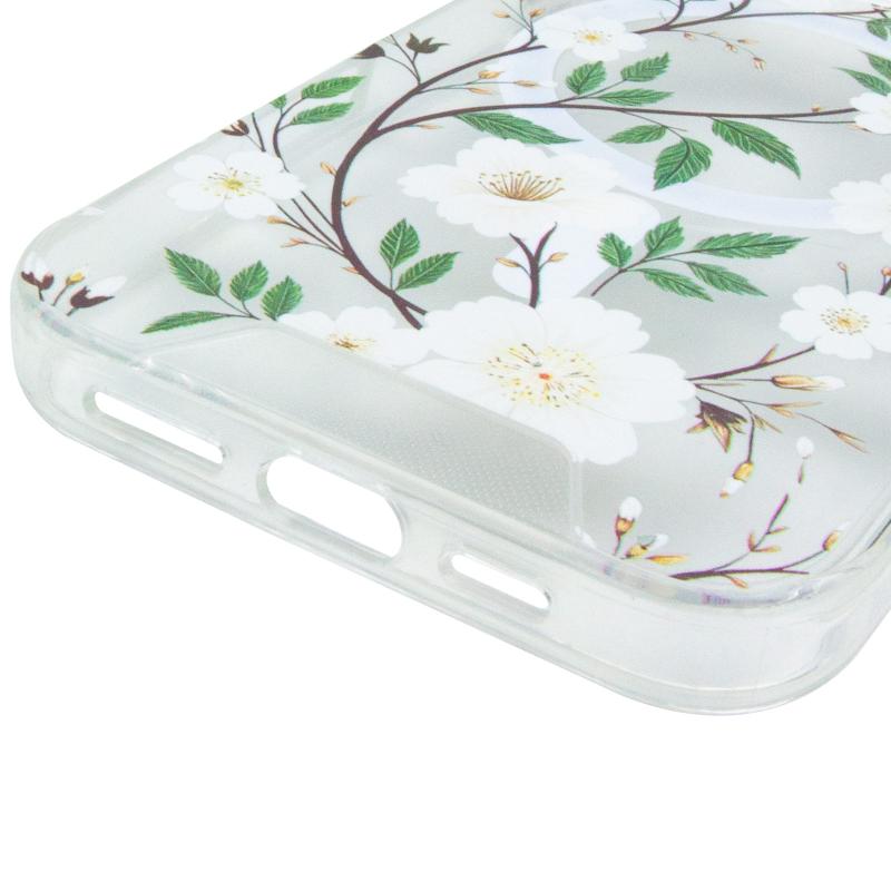 TPU+PC чехол Clear Garden with MagSafe для Apple iPhone 16 Pro Max (6.9")