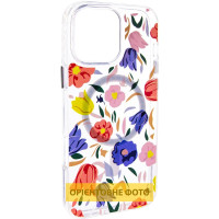 TPU+PC чехол Clear Garden with MagSafe для Apple iPhone 17 (6.3")