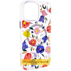 TPU+PC чехол Clear Garden with MagSafe для Apple iPhone 17 (6.3")