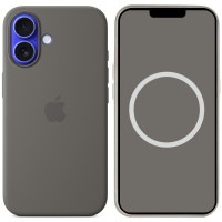 Чехол Silicone case (AAA) full with Magsafe and Animation для Apple iPhone 16 (6.1")