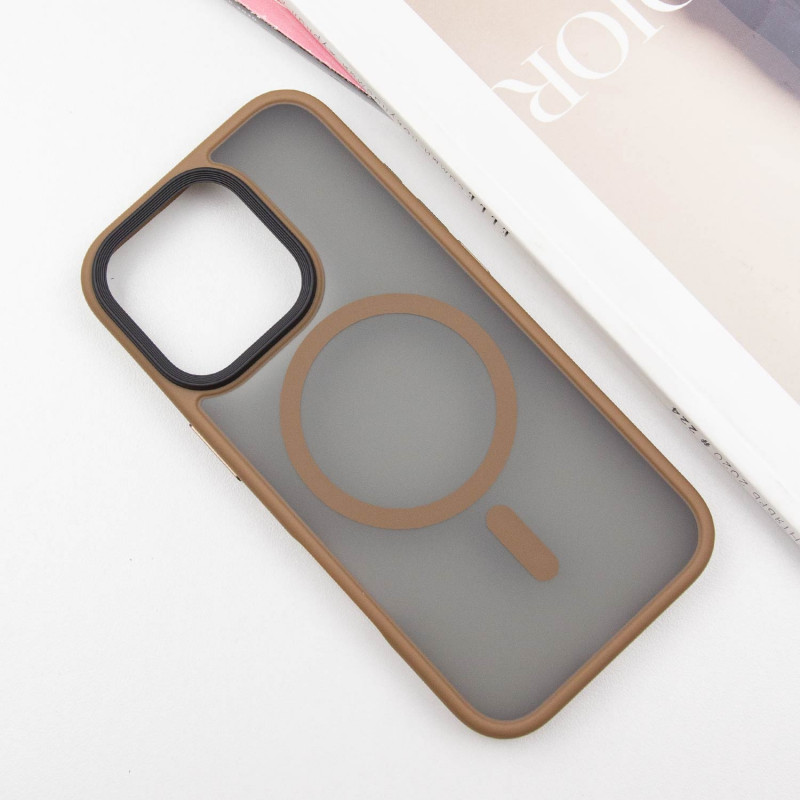 TPU+PC чехол Metal Buttons with MagSafe для Apple iPhone 16 Pro (6.3")