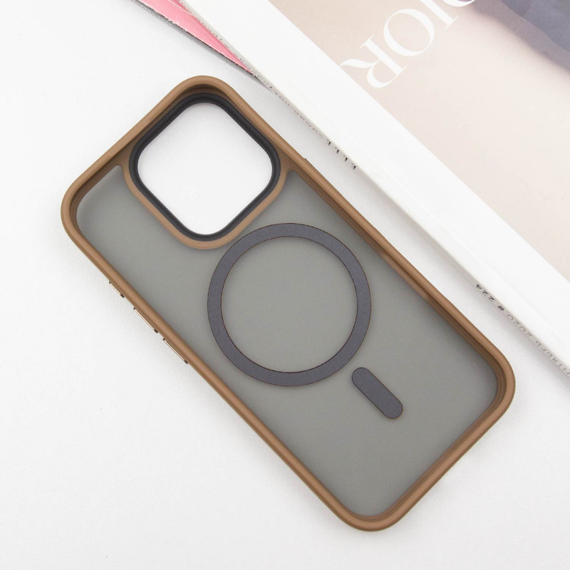 TPU+PC чехол Metal Buttons with MagSafe для Apple iPhone 16 Pro (6.3")