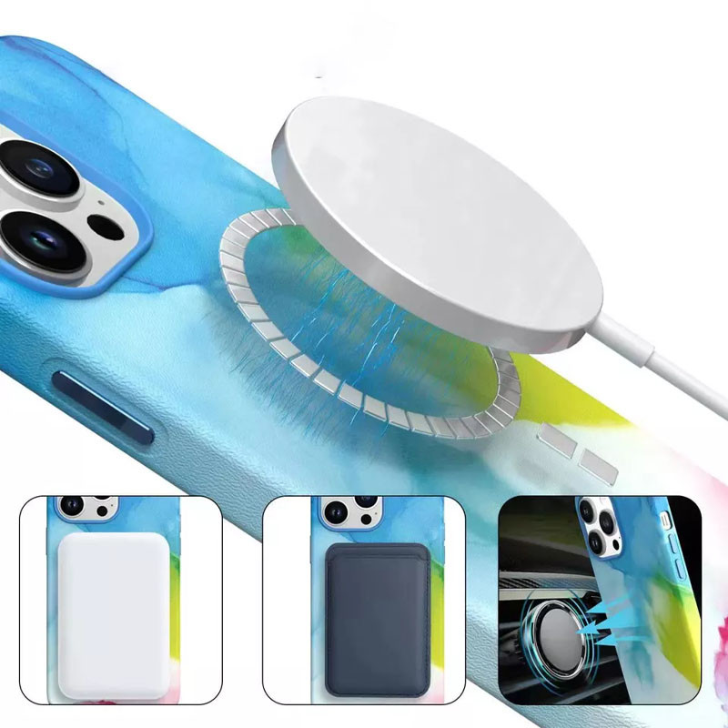 Уценка Кожаный чехол Figura Series Case with MagSafe для Apple iPhone 14 (6.1")