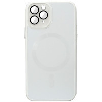 Чехол TPU+Glass Sapphire Midnight with MagSafe для Apple iPhone 12 Pro (6.1")