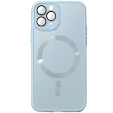 Чехол TPU+Glass Sapphire Midnight with MagSafe для Apple iPhone 15 Pro (6.1")