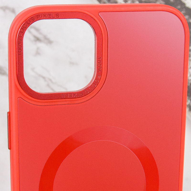 Чехол TPU+Glass Sapphire Midnight Open Camera with MagSafe для Apple iPhone 15 (6.1")