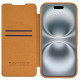 Кожаный чехол-книжка Nillkin Qin Prop для Apple iPhone 16 Pro (6.3")