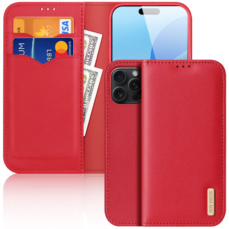 Чехол-книжка Dux Ducis Hivo для Apple iPhone 16 Pro (6.3")