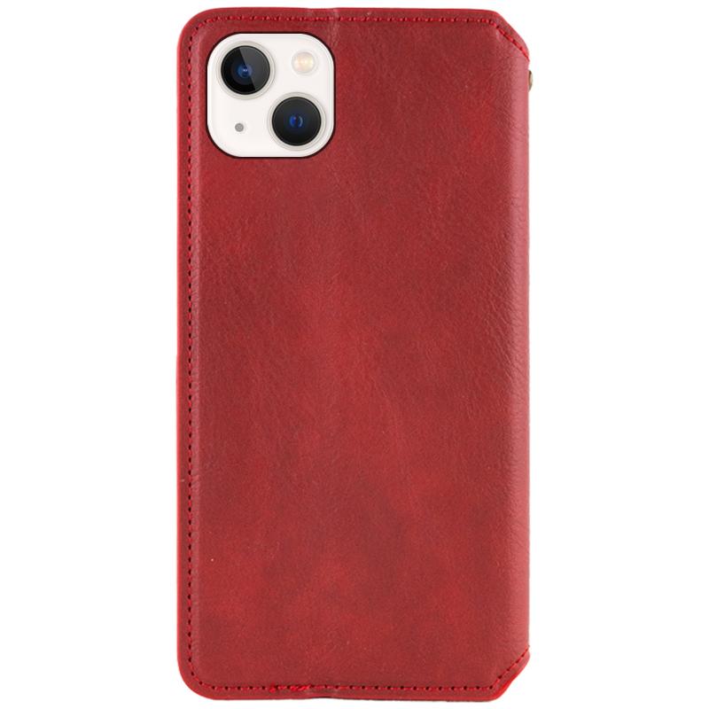 Кожаный чехол-книжка GETMAN Cubic (PU) для Apple iPhone 13 (6.1")