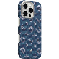 TPU+PC чехол Blueo Gilded Tactile Woven with MagSafe для Apple iPhone 16 Pro Max (6.9")
