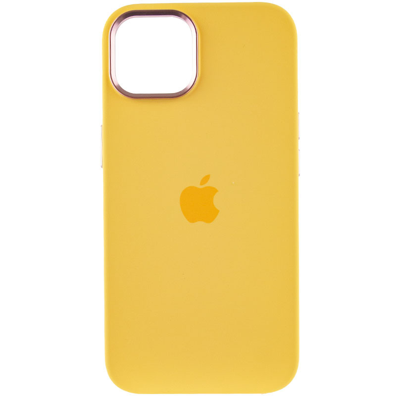 Чехол Silicone Case Metal Buttons (AA) для Apple iPhone 12 Pro / 12 (6.1")