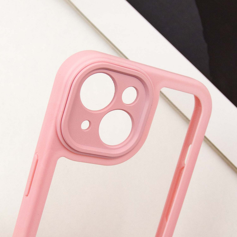 TPU чехол Transparent + Colour 1,5mm для Apple iPhone 15 (6.1")