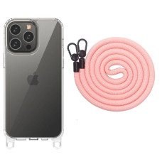 Чехол TPU Transparent with Straps для Apple iPhone 15 Pro (6.1")