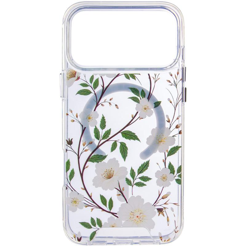 TPU+PC чехол Clear Garden with MagSafe для Apple iPhone 17 Pro (6.3")