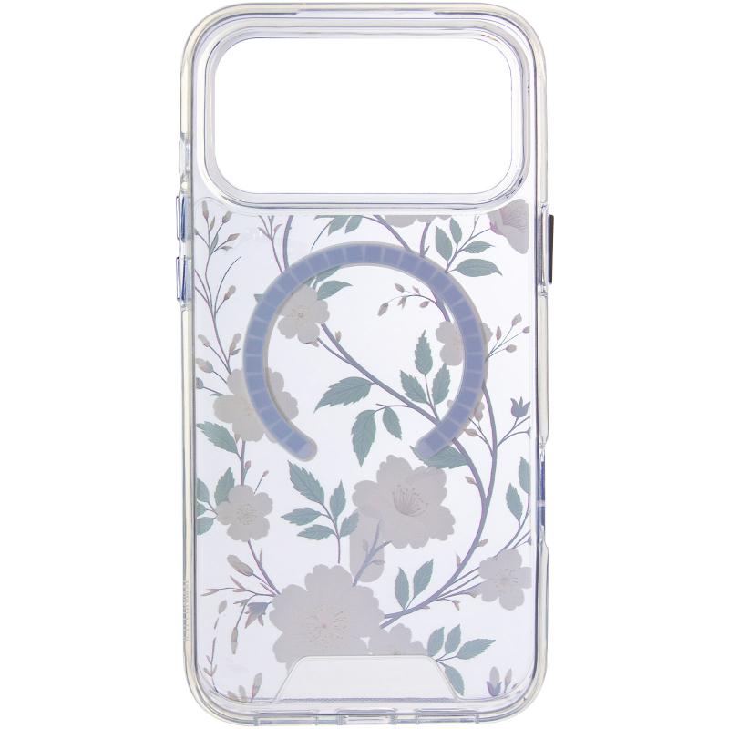 TPU+PC чехол Clear Garden with MagSafe для Apple iPhone 17 Pro (6.3")
