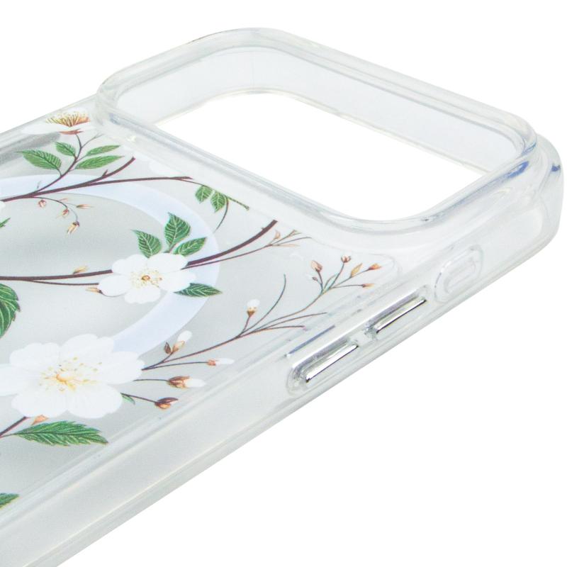 TPU+PC чехол Clear Garden with MagSafe для Apple iPhone 17 Pro (6.3")