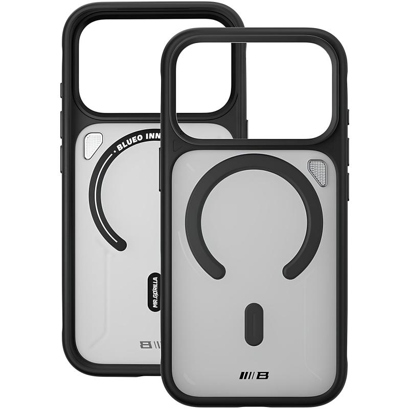 TPU+PC чехол Blueo Frosted Heat Dissipation Stand with MagSafe для Apple iPhone 17 Pro (6.3")