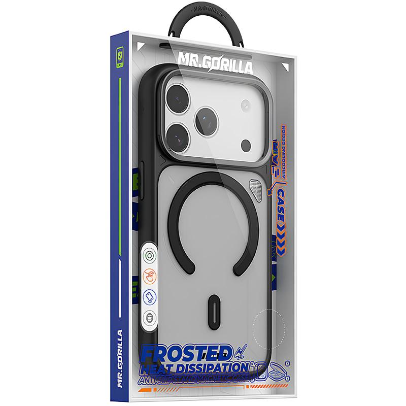 TPU+PC чехол Blueo Frosted Heat Dissipation Stand with MagSafe для Apple iPhone 17 Pro (6.3")