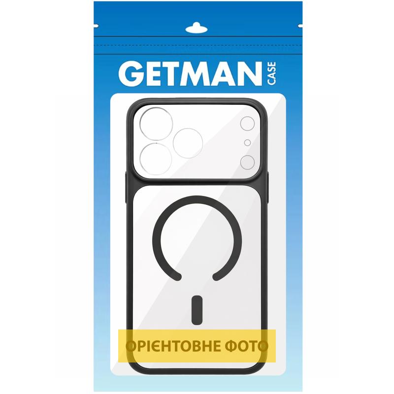 Чехол TPU+PC GETMAN Moon Clear with MagSafe для Apple iPhone 14 (6.1")