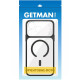 Чехол TPU+PC GETMAN Moon Clear with MagSafe для Apple iPhone 14 (6.1")