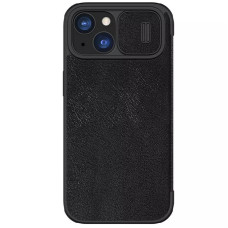 Кожаный чехол-книжка Nillkin Qin Pro Camshield для Apple iPhone 15 (6.1")