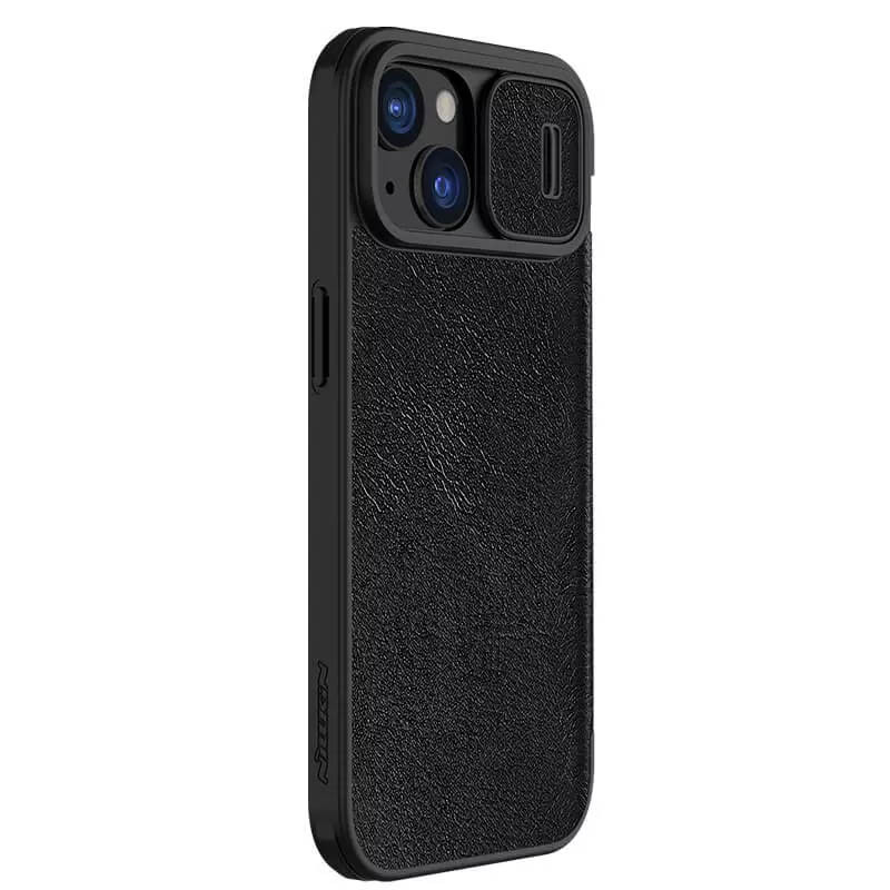 Кожаный чехол-книжка Nillkin Qin Pro Camshield для Apple iPhone 15 (6.1")