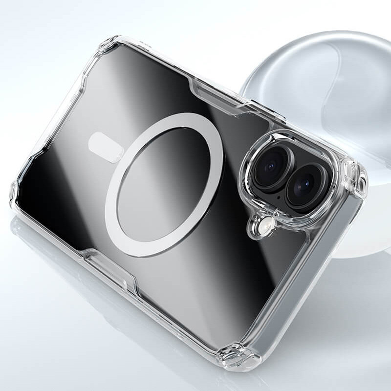 TPU чехол Nillkin Nature Pro Magnetic для Apple iPhone 16 (6.1")