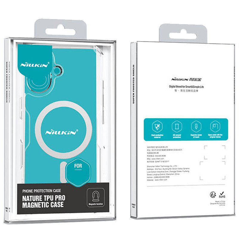 TPU чехол Nillkin Nature Pro Magnetic для Apple iPhone 16 (6.1")