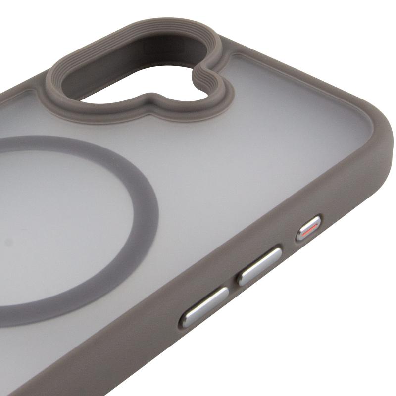 TPU+PC чехол Metal Buttons with MagSafe для Apple iPhone 17 (6.3")