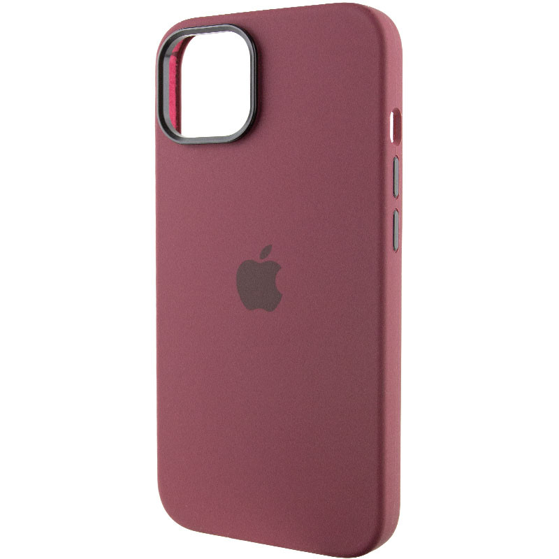 Чехол Silicone Case Metal Buttons (AA) для Apple iPhone 12 Pro Max (6.7")