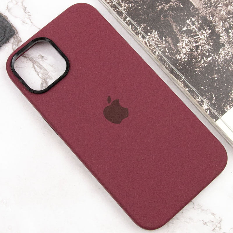Чехол Silicone Case Metal Buttons (AA) для Apple iPhone 12 Pro Max (6.7")