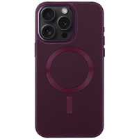 Кожаный чехол Bonbon Leather Metal Style with MagSafe для Apple iPhone 13 Pro (6.1")