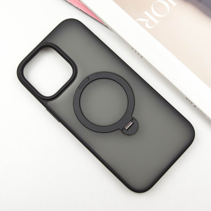TPU+PC чехол Metal Buttons with MagSafe Colorful HQ Ring для Apple iPhone 14 Pro (6.1")