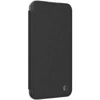 Кожаный чехол-книжка Nillkin Qin Prop Plain Camshield для Apple iPhone 16 Pro (6.3")